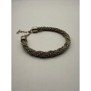 Vintage Etienne Aigner Silver Tone Multi-Strand Necklace – Statement Jewelry